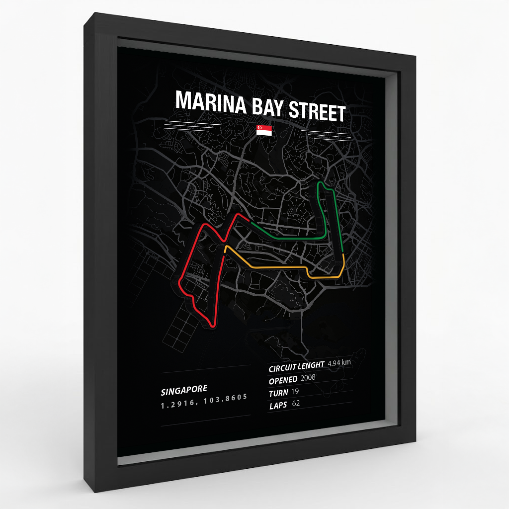 Marina Bay - Pista de corrida de Formula 1 e Sim Racing 