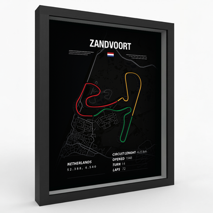 Zandvoort - Mapa do Circuito de Corrida - F1 e Sim Racing