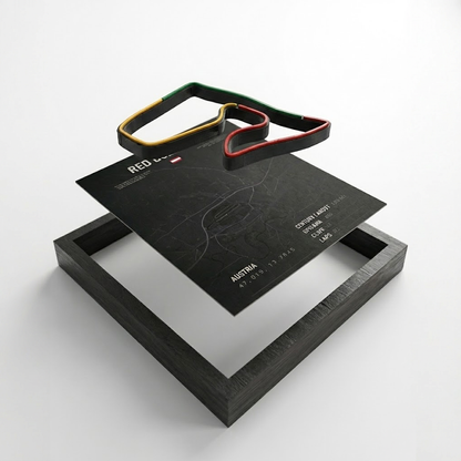Monza -  Racing Circuit Map Frame – 3D Printed