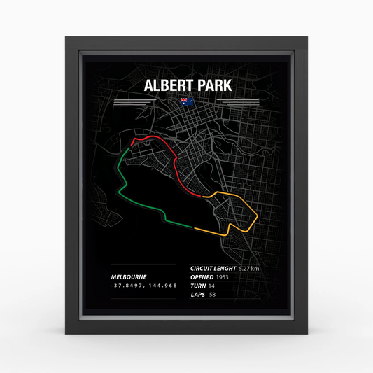 Albert Park - F1 Race Track Wall Art - Ready to Ship