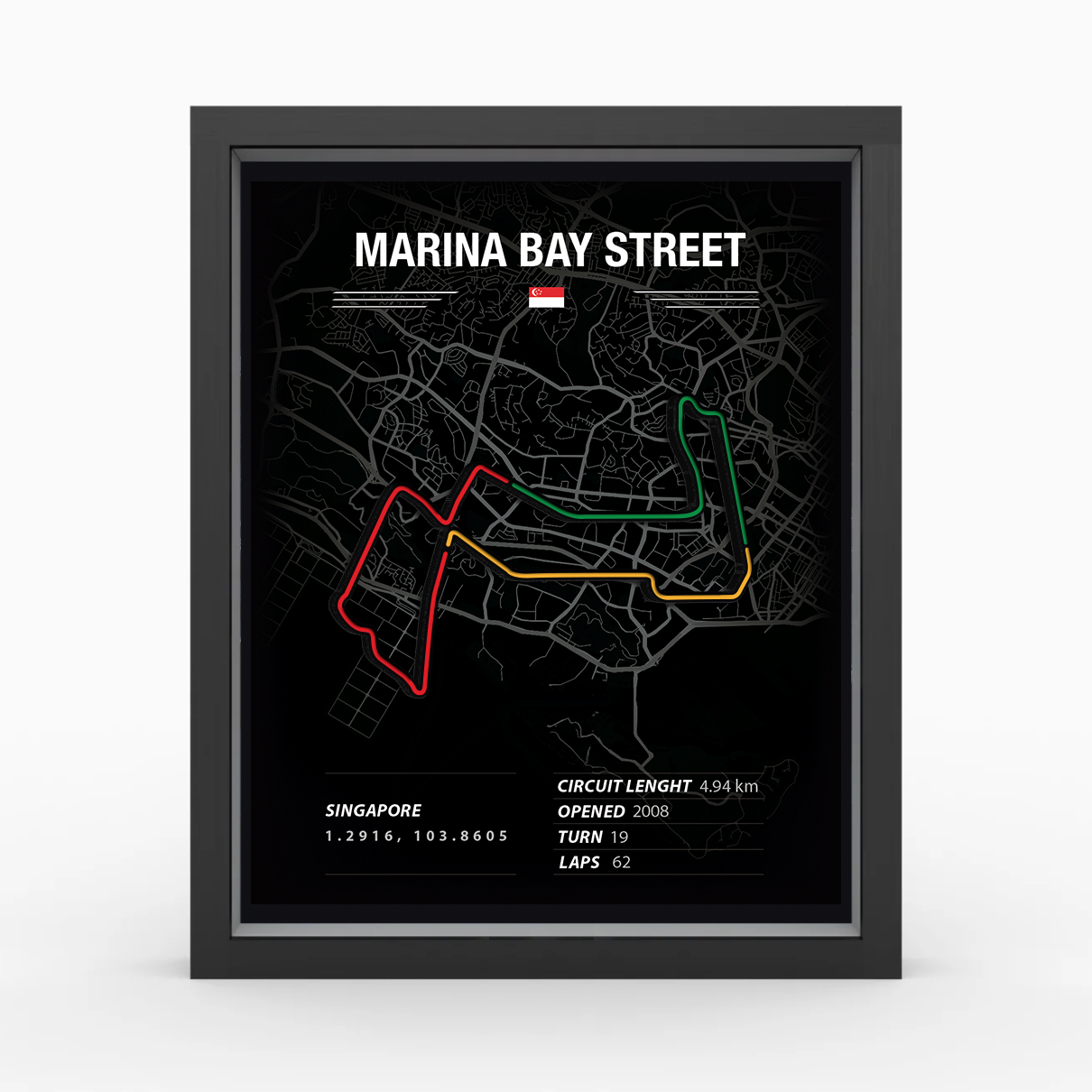 Marina Bay - Pista de corrida de Formula 1 e Sim Racing 